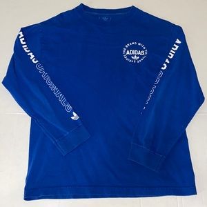 Adidas Long Sleeve Shirt Blue (Medium)